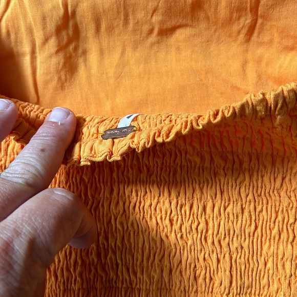 Free People Brea One Shoulder Top. NWOT. Marigold - Picture 15 of 15